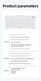 GravaStar K1 Lite Tri-Mode Gasket Mechanical Gaming Keyboard