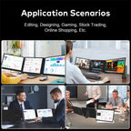 14" FHD IPS Dual Portable Monitor Screen Extender