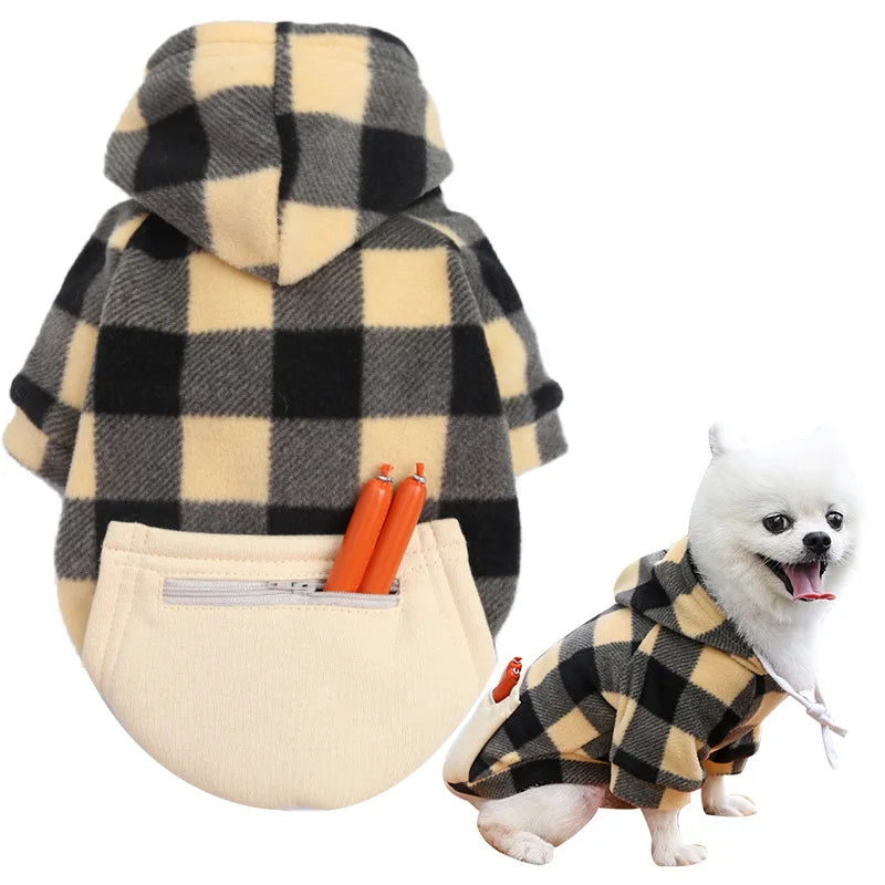 Reversible Plaid Dog Winter Coat – Vest Jacket for All Sizes