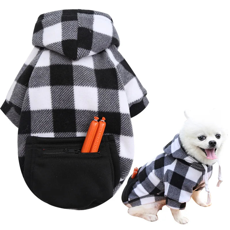 Reversible Plaid Dog Winter Coat – Vest Jacket for All Sizes