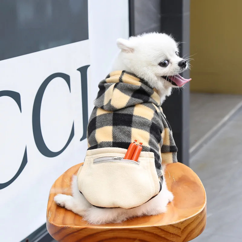 Reversible Plaid Dog Winter Coat – Vest Jacket for All Sizes