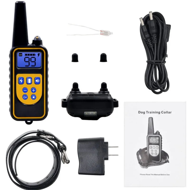 Waterproof Anti-Bark Dog Training Collar – Remote Control Rechargeable