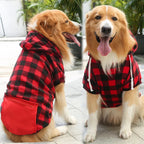 Reversible Plaid Dog Winter Coat – Vest Jacket for All Sizes