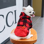 Reversible Plaid Dog Winter Coat – Vest Jacket for All Sizes