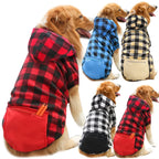 Reversible Plaid Dog Winter Coat – Vest Jacket for All Sizes