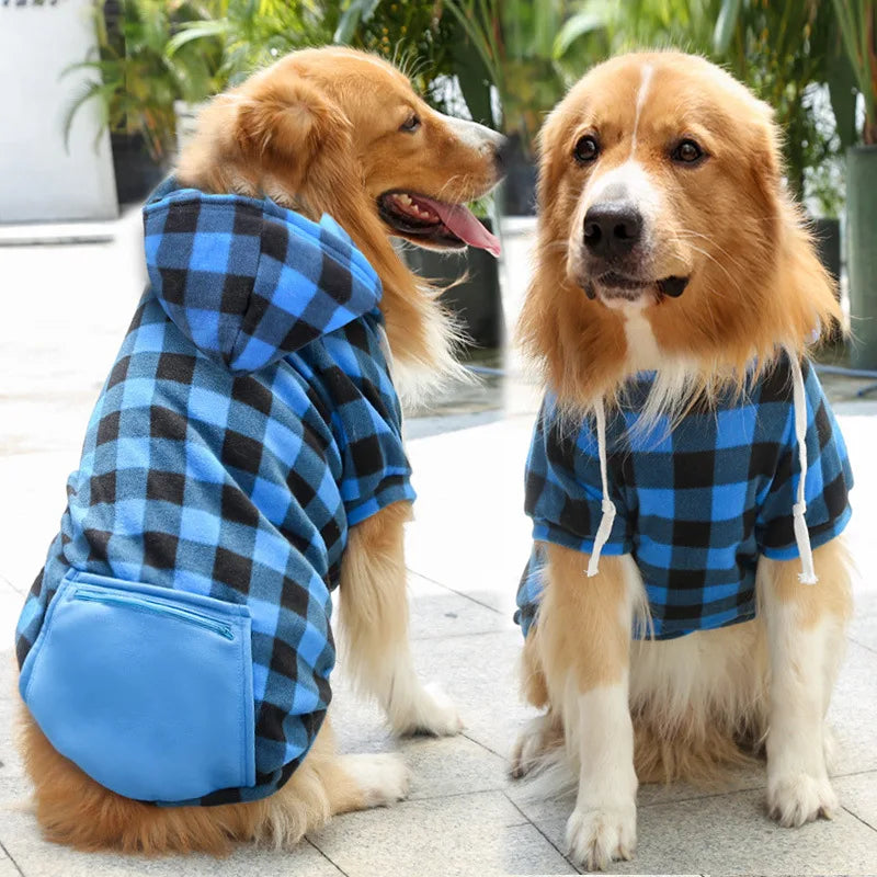 Reversible Plaid Dog Winter Coat – Vest Jacket for All Sizes