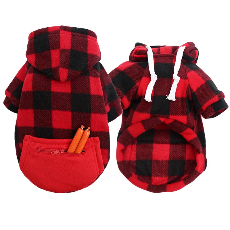 Reversible Plaid Dog Winter Coat – Vest Jacket for All Sizes