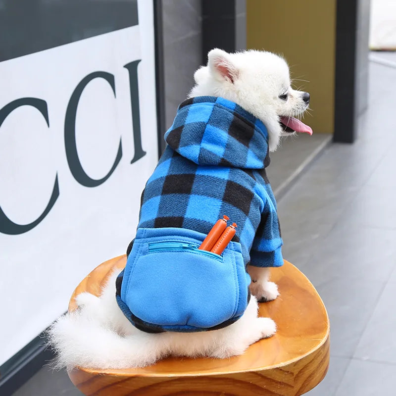Reversible Plaid Dog Winter Coat – Vest Jacket for All Sizes