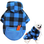 Reversible Plaid Dog Winter Coat – Vest Jacket for All Sizes