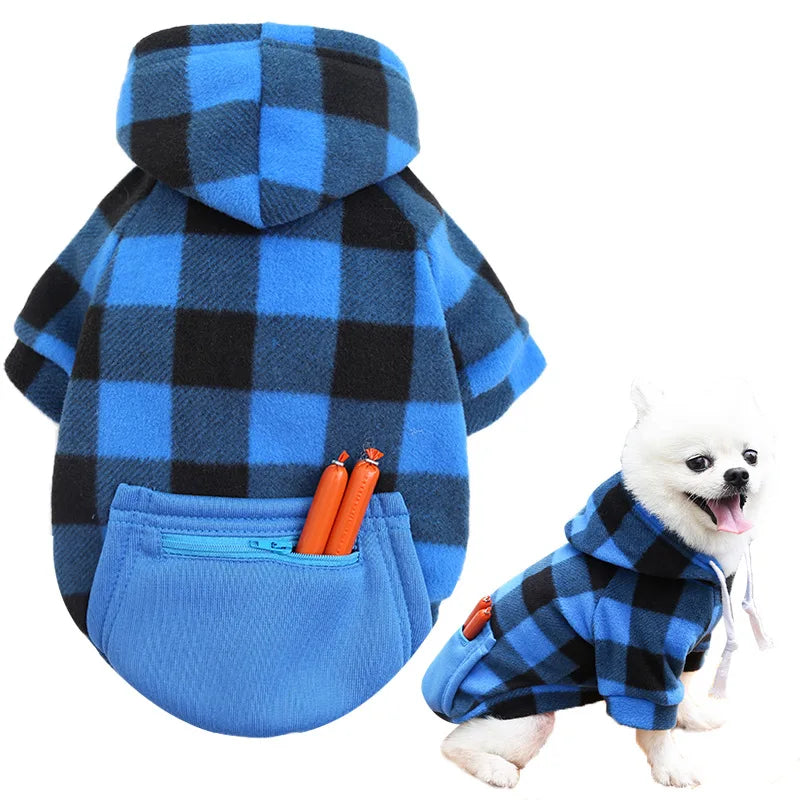 Reversible Plaid Dog Winter Coat – Vest Jacket for All Sizes