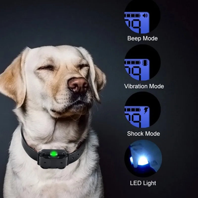 Waterproof Anti-Bark Dog Training Collar – Remote Control Rechargeable