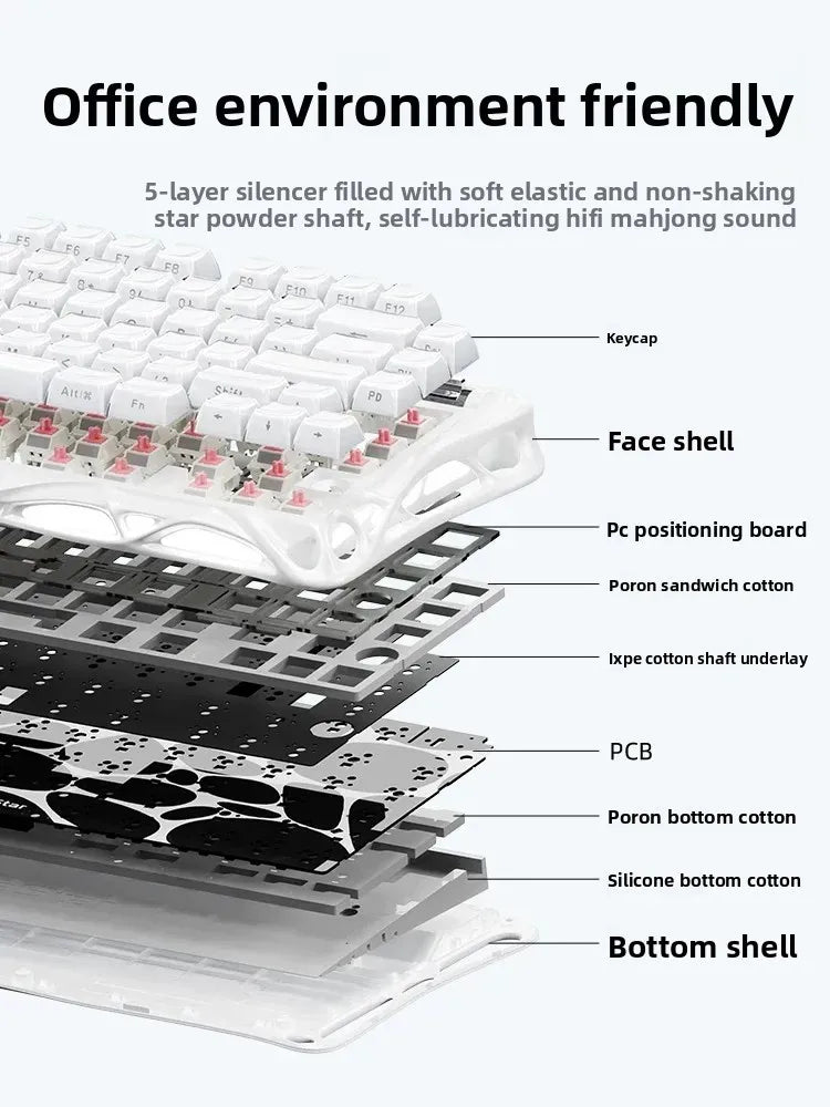 GravaStar K1 Lite Tri-Mode Gasket Mechanical Gaming Keyboard