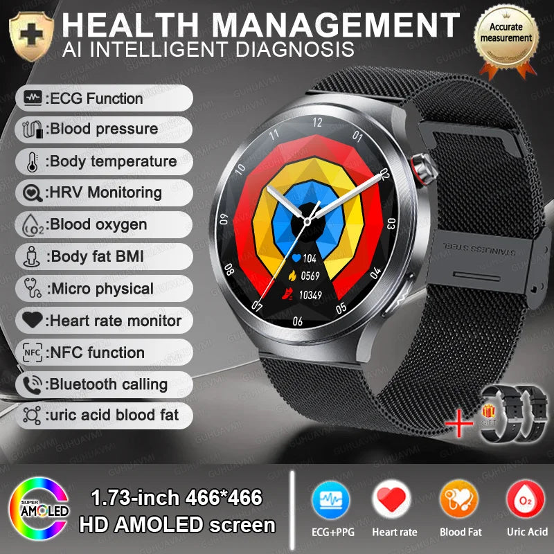 ECG+PPG Blood Lipid Smart Watch
