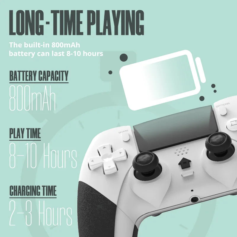 Game Controller For For PS4/PS4 Pro/PS4 Slim, Bluetooth Wireless Gamepad  Console PC Controller Joystick Gaming Accessories