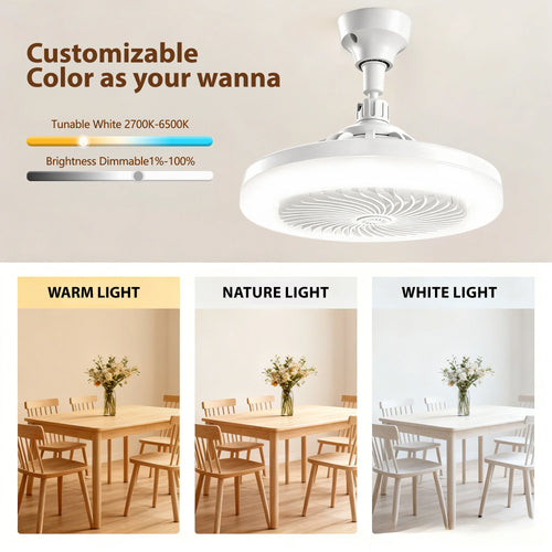 2-in-1 LED Ceiling Fan Light 50W