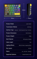 AK029 RGB Gaming Keyboard 29-Key Hot-Swap