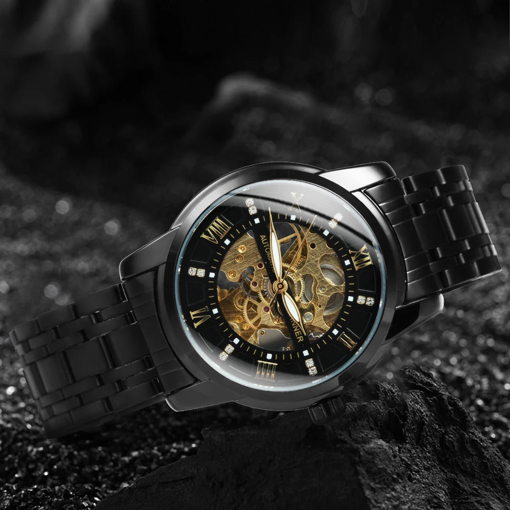 WINNER 528 Men's Skeleton Automatic Watch