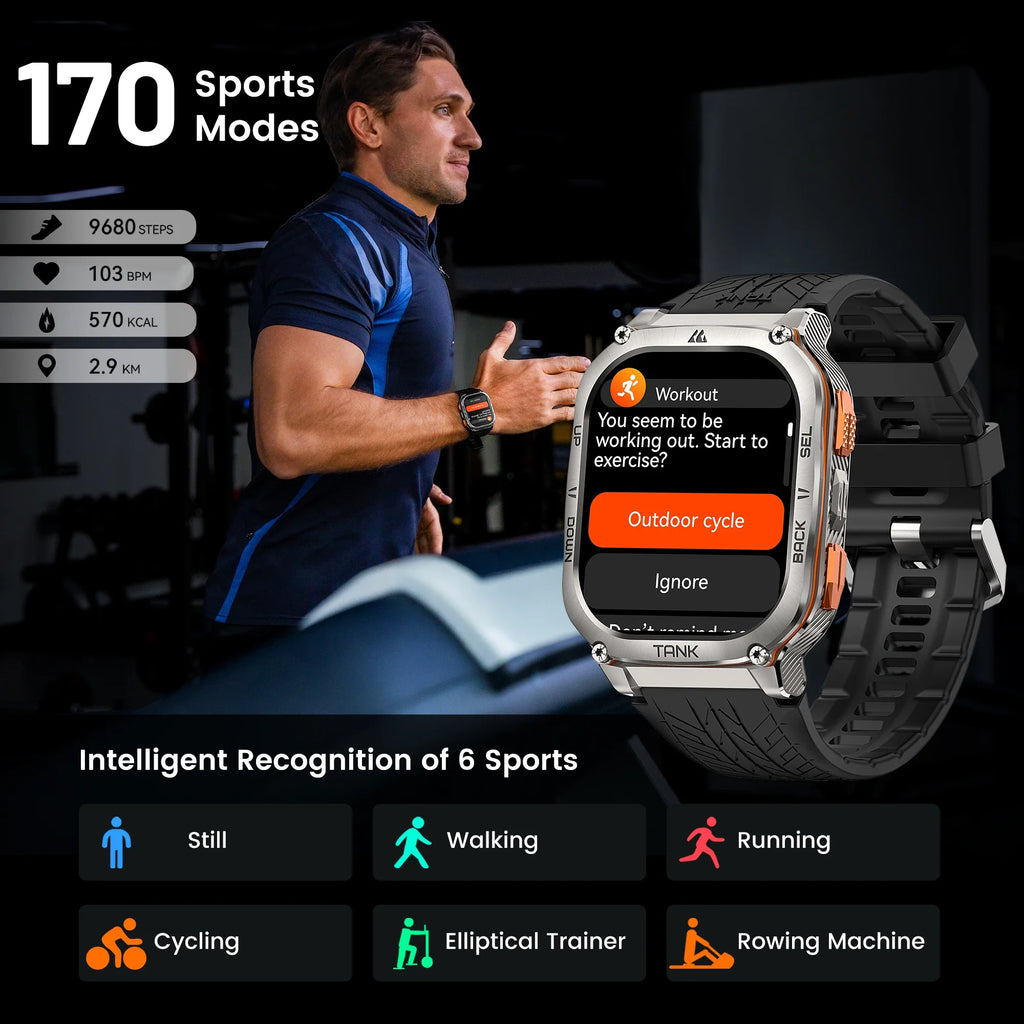 Stainless Steel GPS Smart Watch