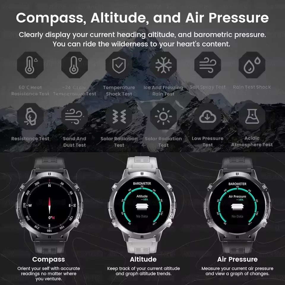 Military GPS Smart Watch – 10ATM