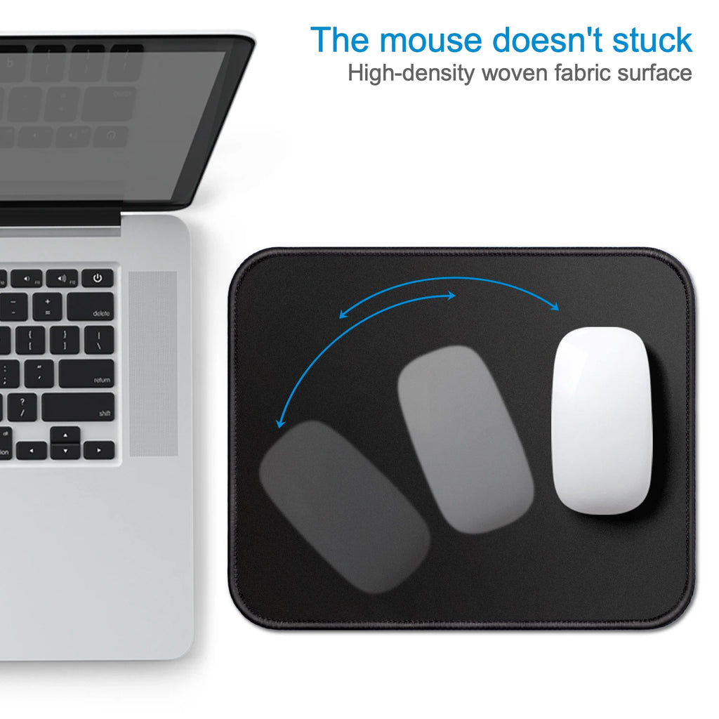 Small Gaming Mouse Pad Stitched Edge Non-Slip Washable