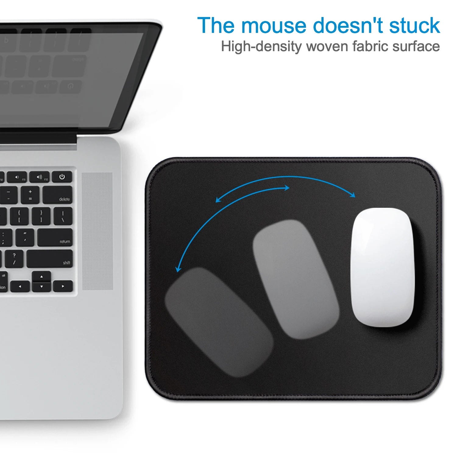 Small Gaming Mouse Pad Stitched Edge Non-Slip Washable