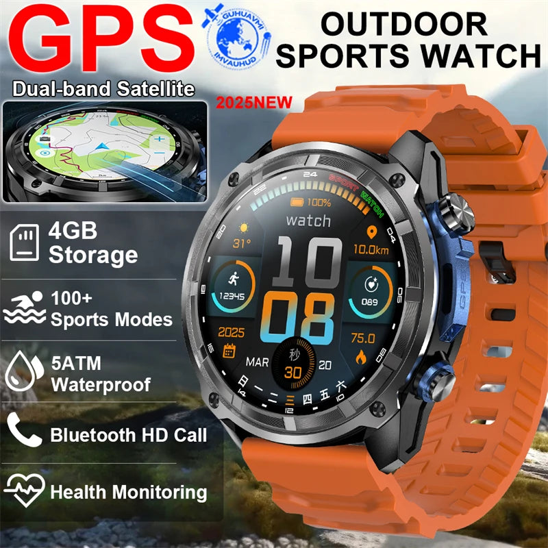 Military GPS Smart Watch – 860mAh