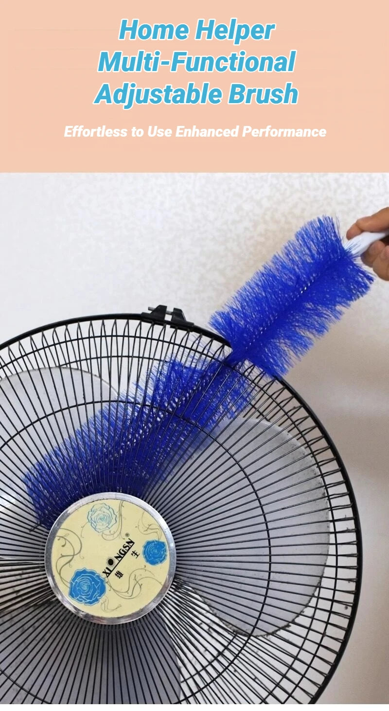 Bendable Fan Duster – Long Handle Ultra-Fine Bristle Cleaning Tool