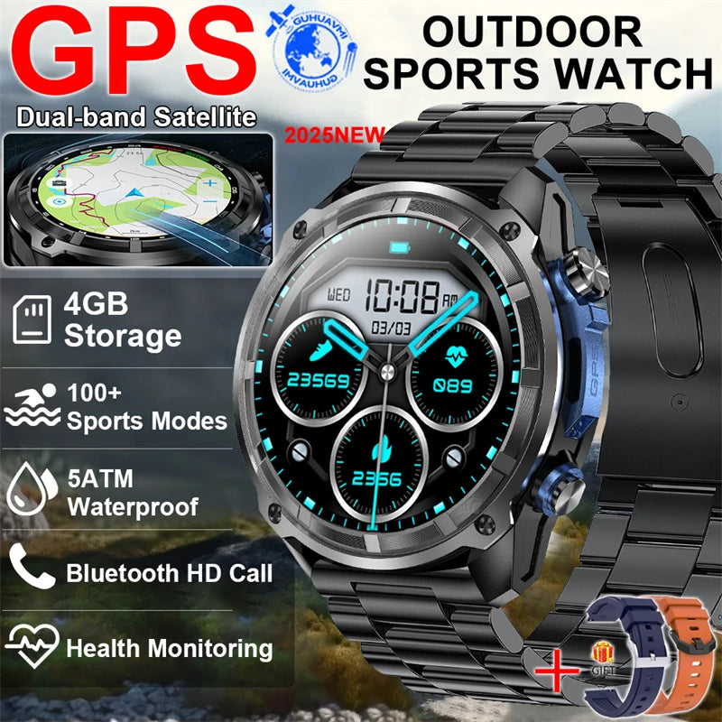 Military GPS Smart Watch – 860mAh