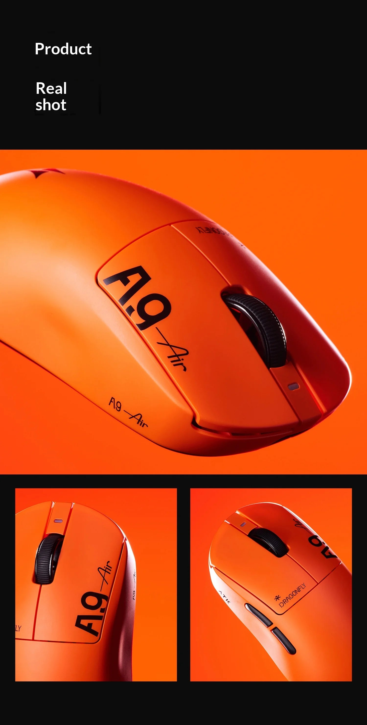 ATK DragonFly A9 Air Wireless Gaming Mouse 42000 DPI 8KHz