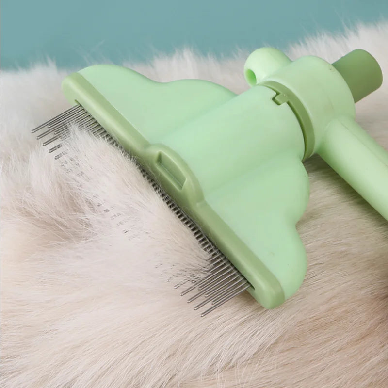 Self-Cleaning Pet Brush – Dog & Cat Grooming Comb