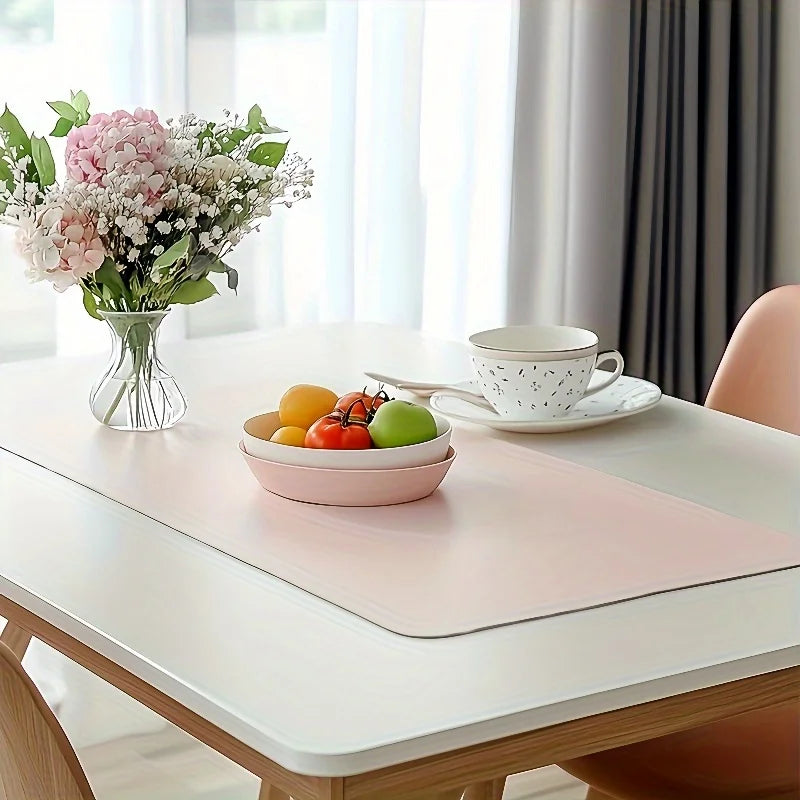 Faux Leather Mouse Pad Non-Slip Waterproof Desk Mat