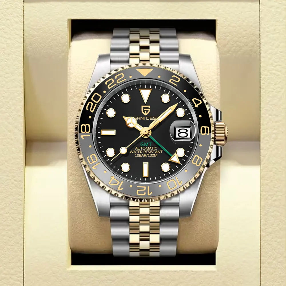 PAGANI DESIGN PD-1662 Men's GMT Automatic Watch