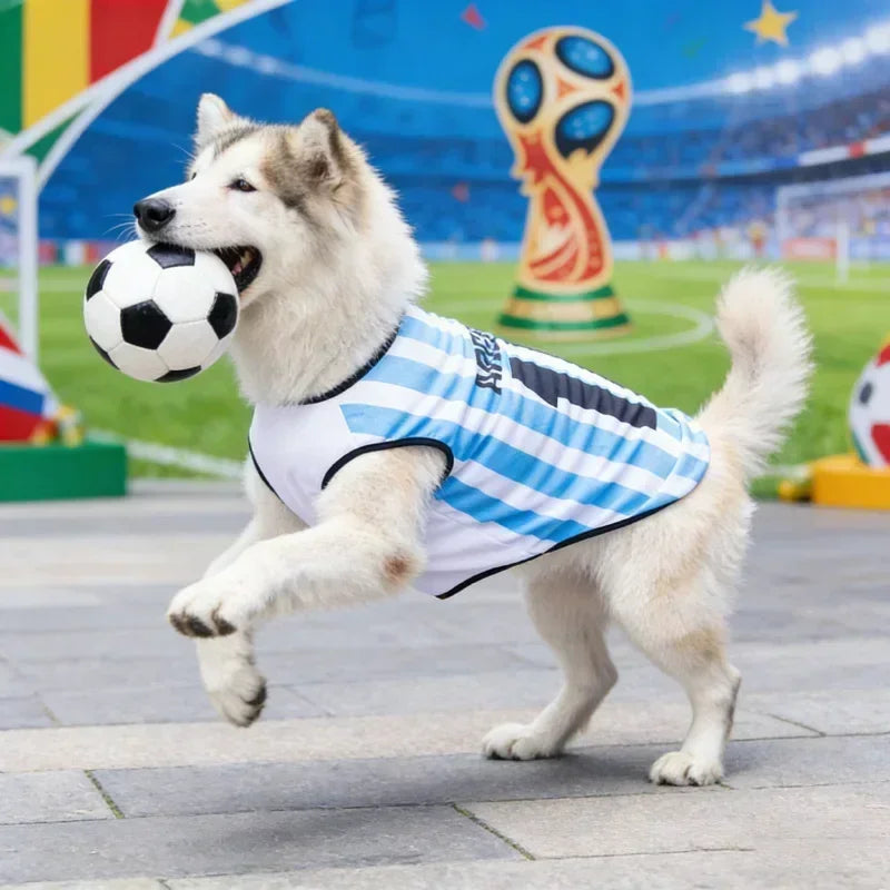 Breathable Mesh Pet Football Jersey