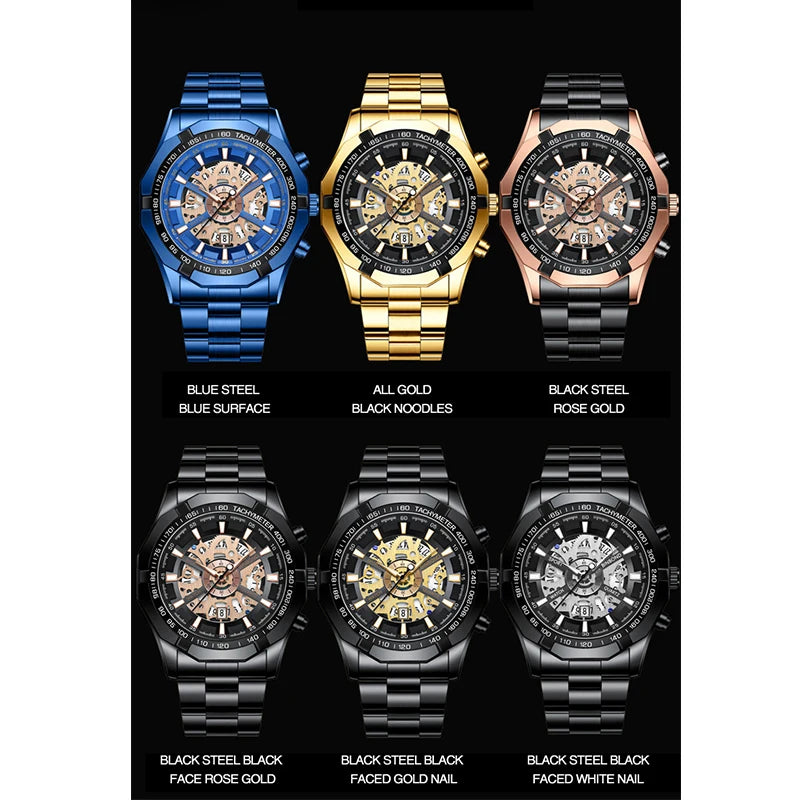 BINBOND S033 Men's Business Quartz Watch