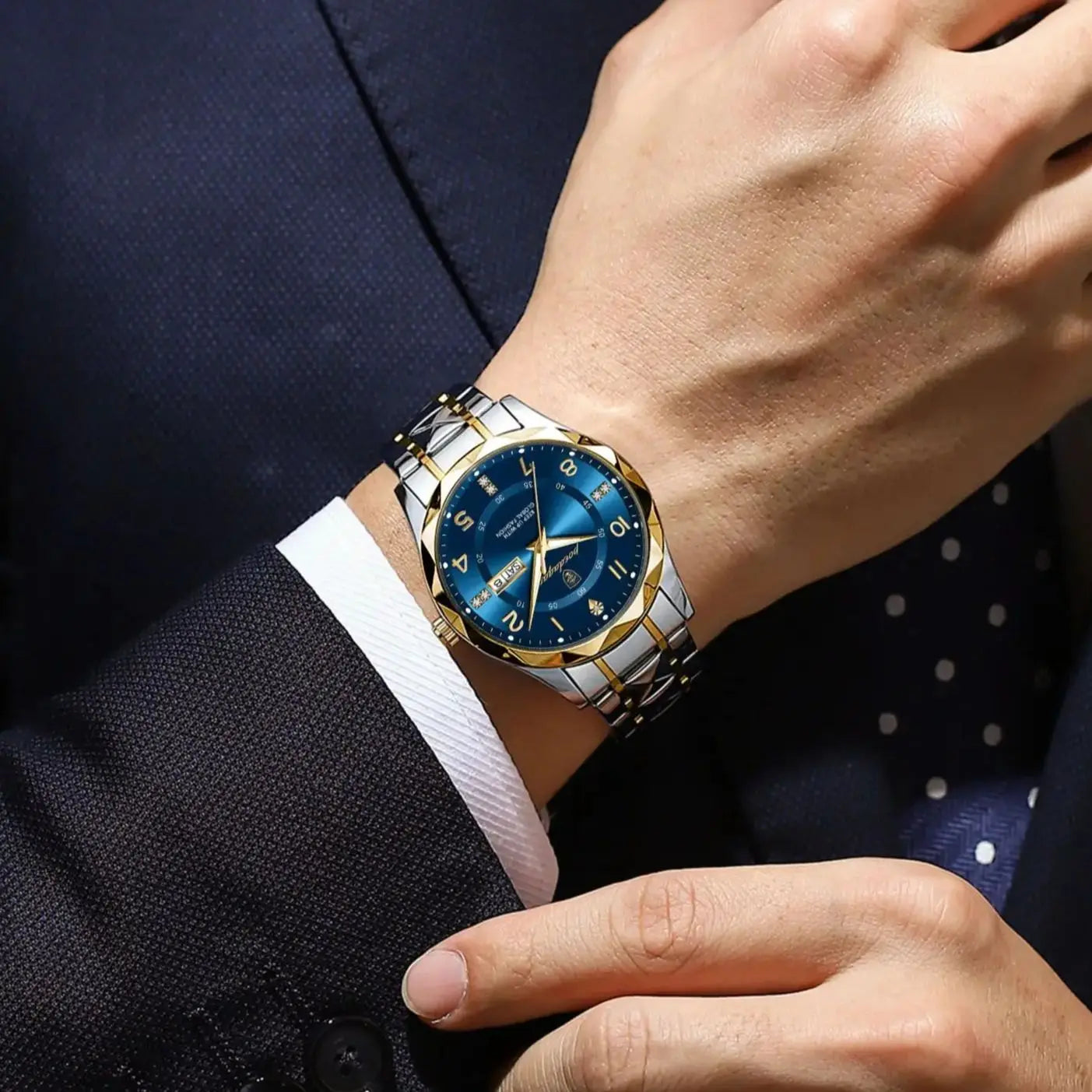 POEDAGAR 858 Men's Business Quartz Watch