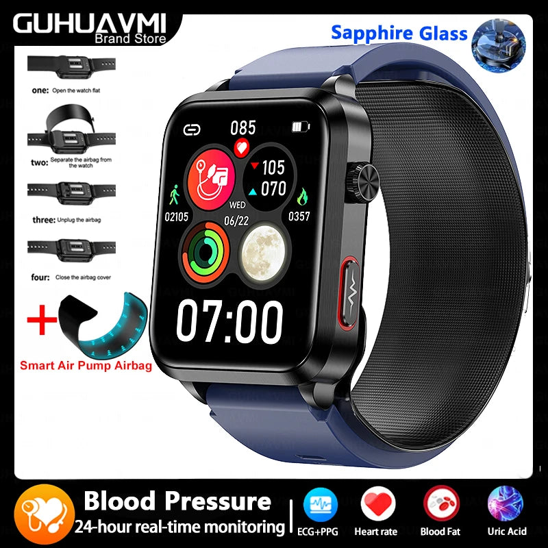 Air Pump Blood Pressure Smart Watch 2026