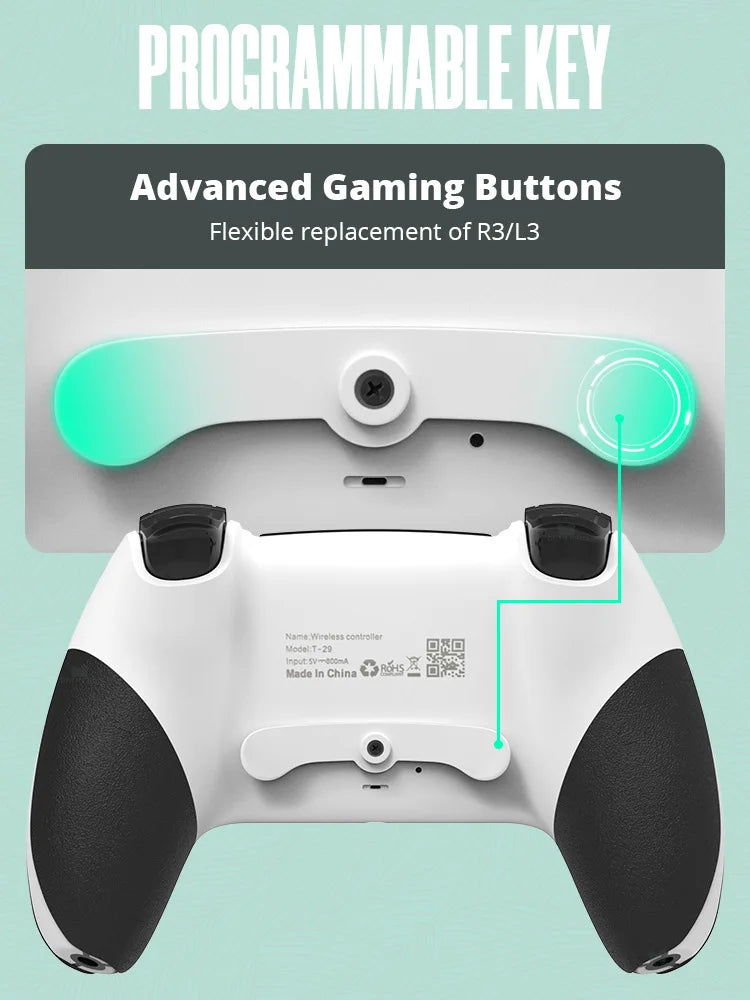 Game Controller For For PS4/PS4 Pro/PS4 Slim, Bluetooth Wireless Gamepad  Console PC Controller Joystick Gaming Accessories