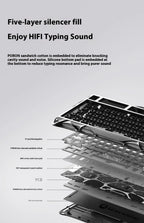 GravaStar K1 75 Tri-Mode Wireless Mechanical Gaming Keyboard