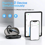 Wireless Bluetooth Headset Noise Cancelling Handsfree Business