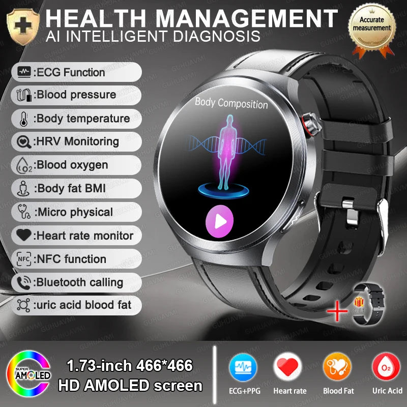 ECG+PPG Blood Lipid Smart Watch