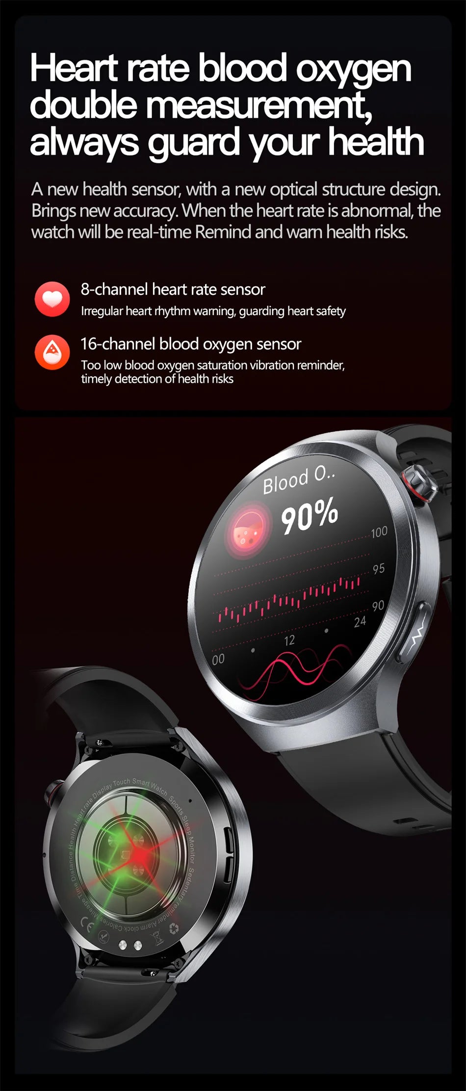 ECG+PPG Blood Lipid Smart Watch