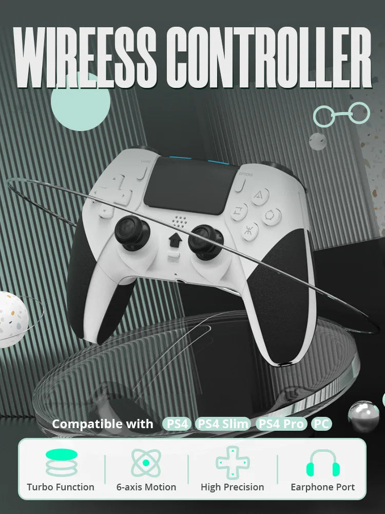 Game Controller For For PS4/PS4 Pro/PS4 Slim, Bluetooth Wireless Gamepad  Console PC Controller Joystick Gaming Accessories