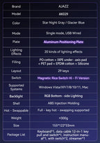 AK029 RGB Gaming Keyboard 29-Key Hot-Swap