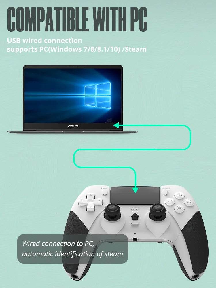Game Controller For For PS4/PS4 Pro/PS4 Slim, Bluetooth Wireless Gamepad  Console PC Controller Joystick Gaming Accessories