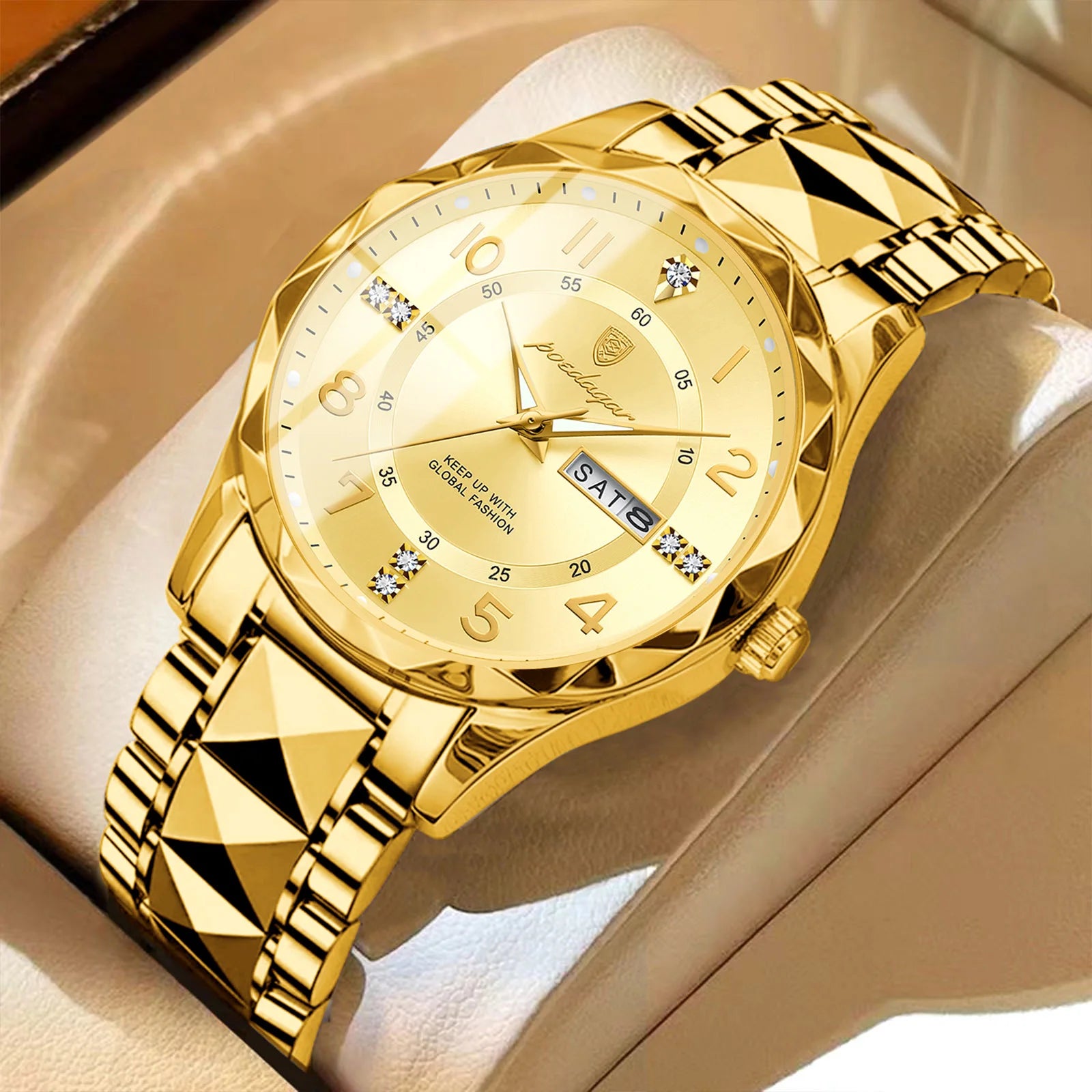 POEDAGAR 858 Men's Business Quartz Watch