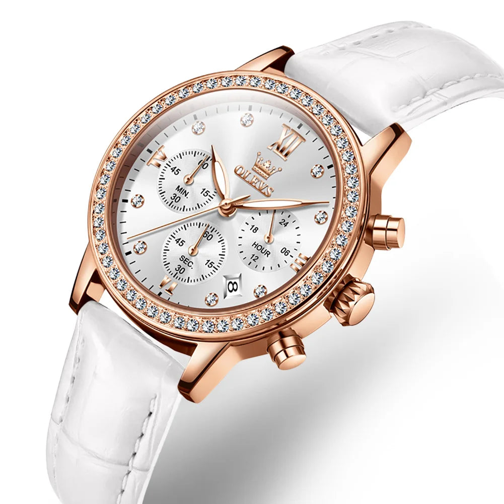 OLEVS 9933 Women's Diamond Quartz Watch