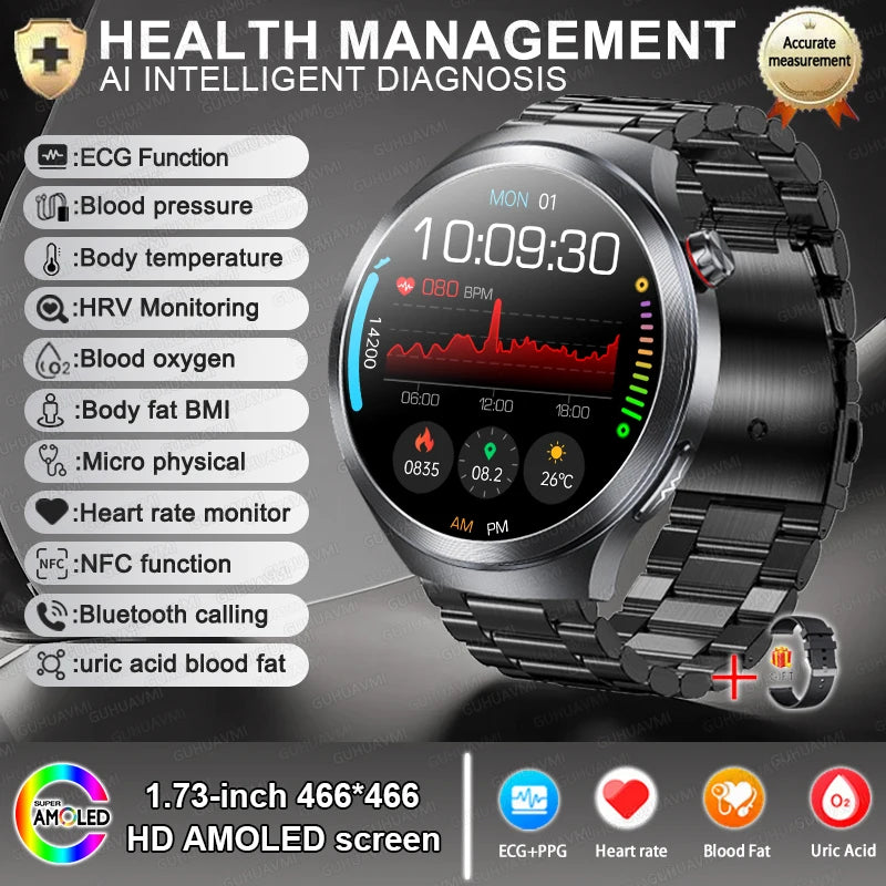 ECG+PPG Blood Lipid Smart Watch