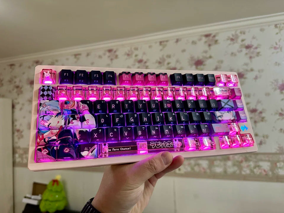 Rabbit Hole Anime PBT Keycaps