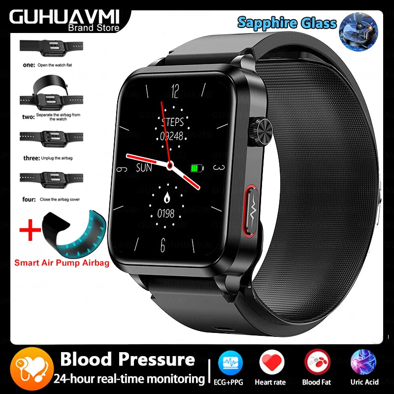 Air Pump Blood Pressure Smart Watch 2026