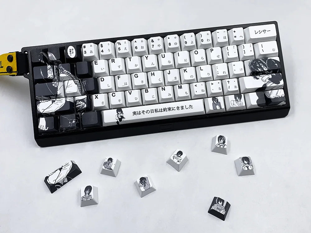 Chainsaw Man Anime PBT Keycaps for Mechanical Keyboard